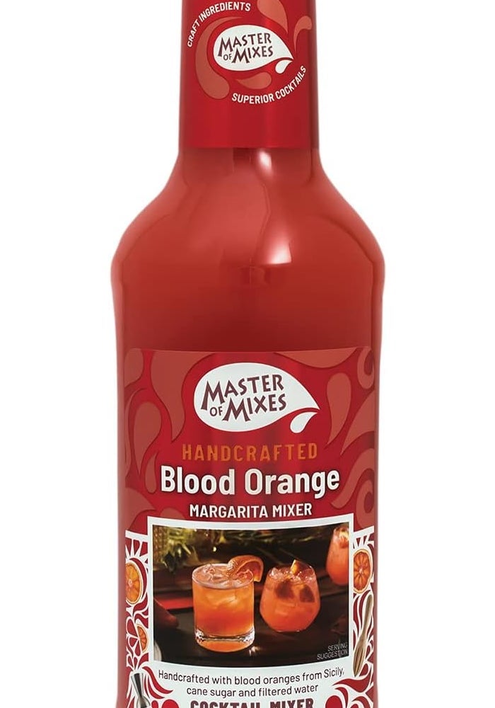 Master of Mixes Blood Orange Margarita Drink Mix, Ready To Use, 1 Liter Bottle (33.8 Fl Oz), Individually Boxed - Image 1